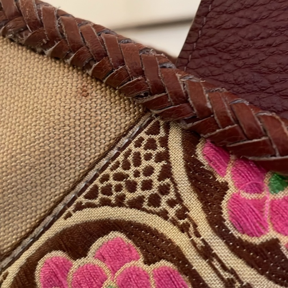 Hadley Pollet Large Zinnia Departure Leather Braided Weekender - Picture 10 of 16